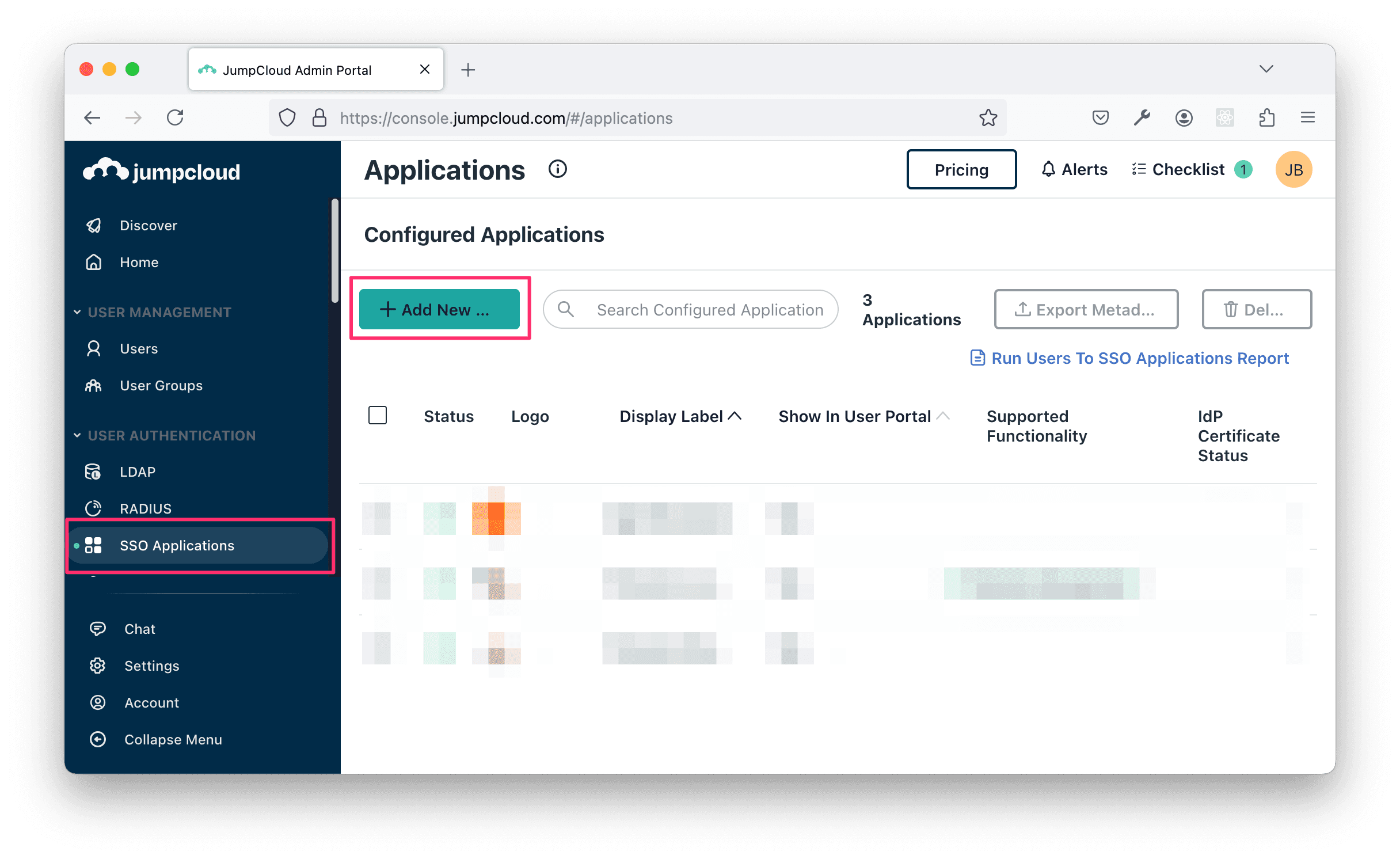 SSO Applications